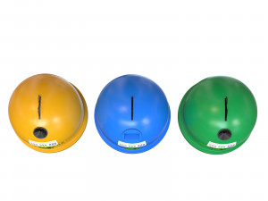 Garbage sorting containers colored Plastic 3D Model