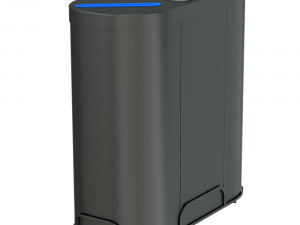 MALMO Office Waste Recycling Bin with 3 Containers 3D Model