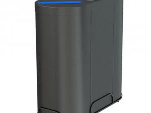MALMO Office Waste Recycling Bin with 3 Containers 3D Model