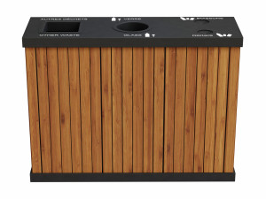 NATURA Outdoor Recycling Bin with 3 Inner Containers 3Dモデル