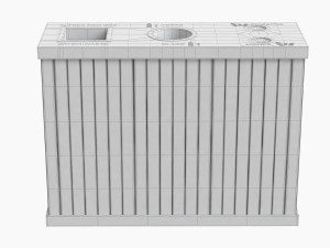 NATURA Outdoor Recycling Bin with 3 Inner Containers 3Dモデル