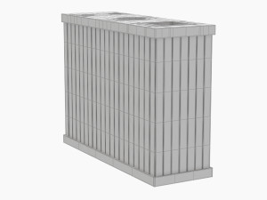 NATURA Outdoor Recycling Bin with 3 Inner Containers 3Dモデル