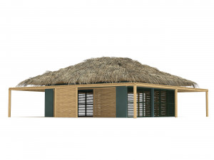 Tropical bungalow 3D Model