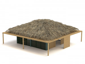 Tropical bungalow 3D Model