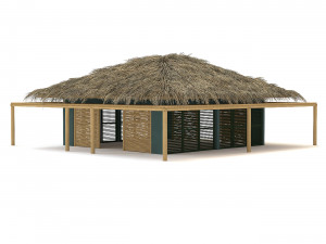 Tropical bungalow 3D Model