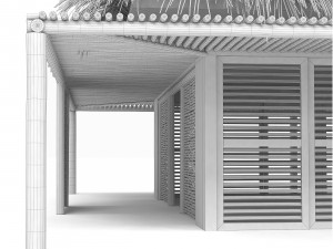Tropical bungalow 3D Model