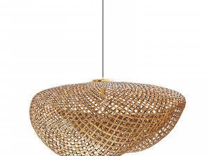 Candeeiro suspenso de vime de bambu Vertigo Modelo 3D