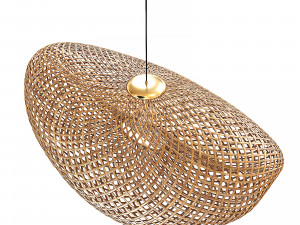 Vertigo Bamboo Rattan Pendant Lamp 3D Model