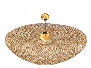 Vertigo Bamboo Rattan Pendant Lamp 3D Model