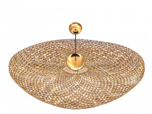 Candeeiro suspenso de vime de bambu Vertigo Modelo 3D