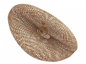 Candeeiro suspenso de vime de bambu Vertigo Modelo 3D