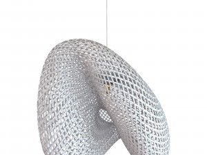 Vertigo Bamboo Rattan Pendant Lamp 3D Model