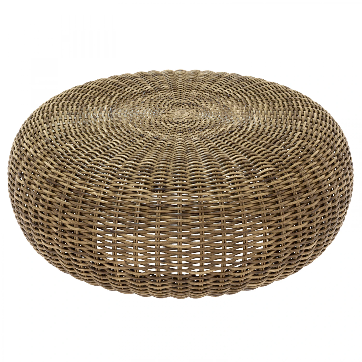 Wicker round rattan pouf 3D Model .c4d .max .obj .3ds .fbx .stl .blend 