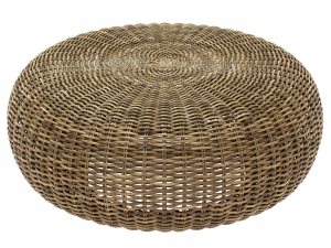 Wicker round rattan pouf Modelo 3D