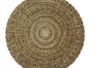 Wicker round rattan pouf 3D-Modell