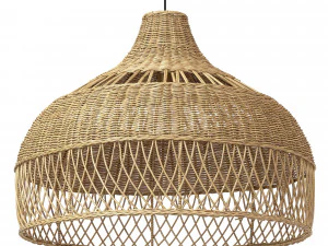 Nieuwe rieten ronde tulprok rotan licht 3D Model