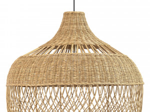 New wicker round tulip skirt rattan light 3D Модель