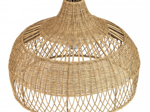 New wicker round tulip skirt rattan light 3D Модель
