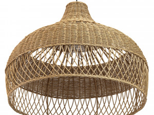New wicker round tulip skirt rattan light 3D Модель