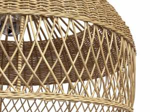 New wicker round tulip skirt rattan light 3D Модель
