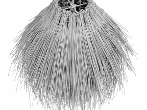 Rattan Lamp Kathu Manyoya ILUZZIA wild 3D Model