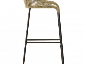 Belmont Counter Stool Taupe Garden Cottage 3D Model