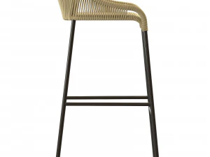 Belmont Counter Stool Taupe Garden Cottage 3D Model