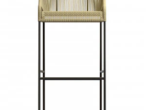Belmont Counter Stool Taupe Garden Cottage 3D Model