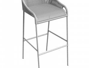 Belmont Counter Stool Taupe Garden Cottage 3D Model