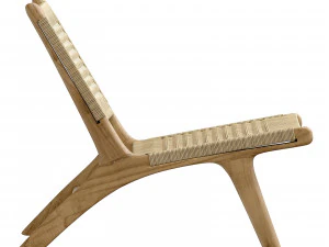 Kave Home Beida solid teak armchair 3D Model