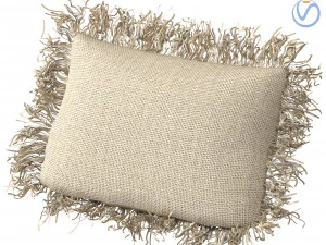 Almofada decorativa Rafia wiker 01 Modelo 3D