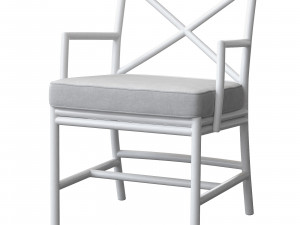 Lincoln brooks La Cruz Carver Chair Outdoor 3D 모델