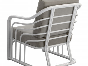 Lincoln brooks Belgravia Outdoor White Chair Modelo 3D