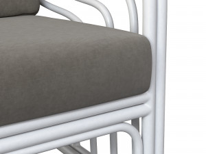 Lincoln brooks Belgravia Outdoor White Chair Modelo 3D