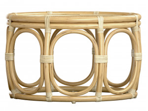 Ter Round Wicker rattan bamboo table Model 3D