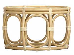 Ter Round Wicker rattan bamboo table 3D Model