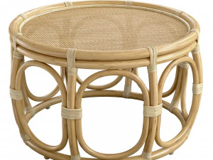 Ter Round Wicker rattan bamboo table 3D Model