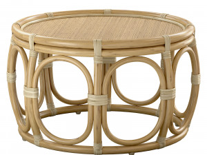 Ter Round Wicker rattan bamboo table Model 3D