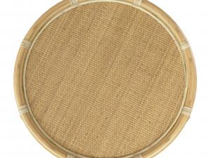 Ter Round Wicker rattan bamboo table Model 3D