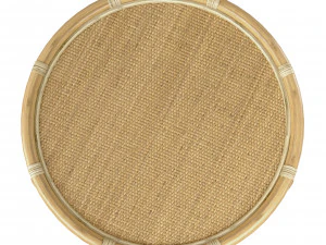 Ter Round Wicker rattan bamboo table 3D Model