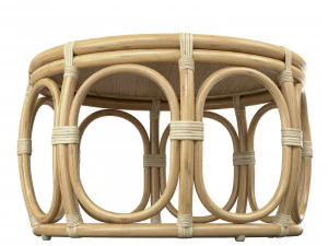 Ter Round Wicker rattan bamboo table 3D Model