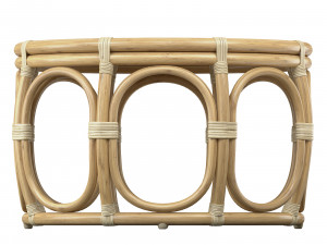 Ter Round Wicker rattan bamboo table Model 3D