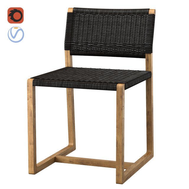 OUTDOOR DINING CHAIR GRIFFIN 3D 모델 .c4d .max .obj .3ds .fbx .stl .blend 