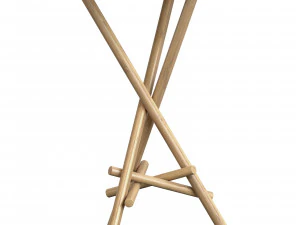 Gypsy Rattan Side Table Lincoln brooks 3D Model