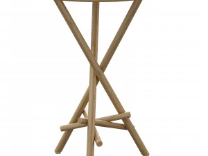 Gypsy Rattan Side Table Lincoln brooks 3D Model