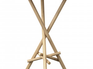 Gypsy Rattan Side Table Lincoln brooks Model 3D