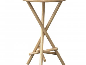 Gypsy Rattan Side Table Lincoln brooks 3D Model