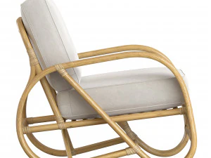 Pretzel Rattan Armchair Standard Lincoln Brooks 3D Model