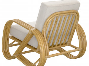 Pretzel Rattan Armchair Standard Lincoln Brooks Modelo 3D