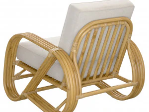 Pretzel Rattan Armchair Standard Lincoln Brooks 3D Model